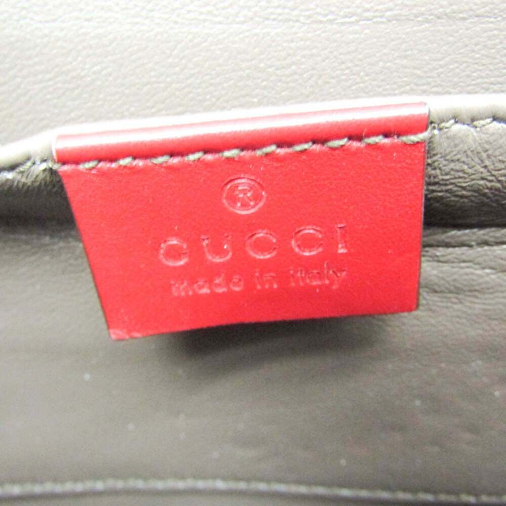 GUCCI Authentic Red Leather Shoulder Bag - Picture 13 of 15
